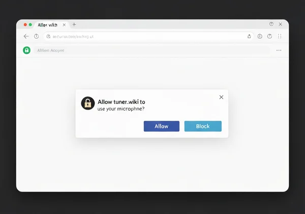 Browser pop-up asking for microphone permission
