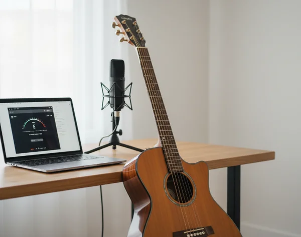 Browser tuner setup with microphone